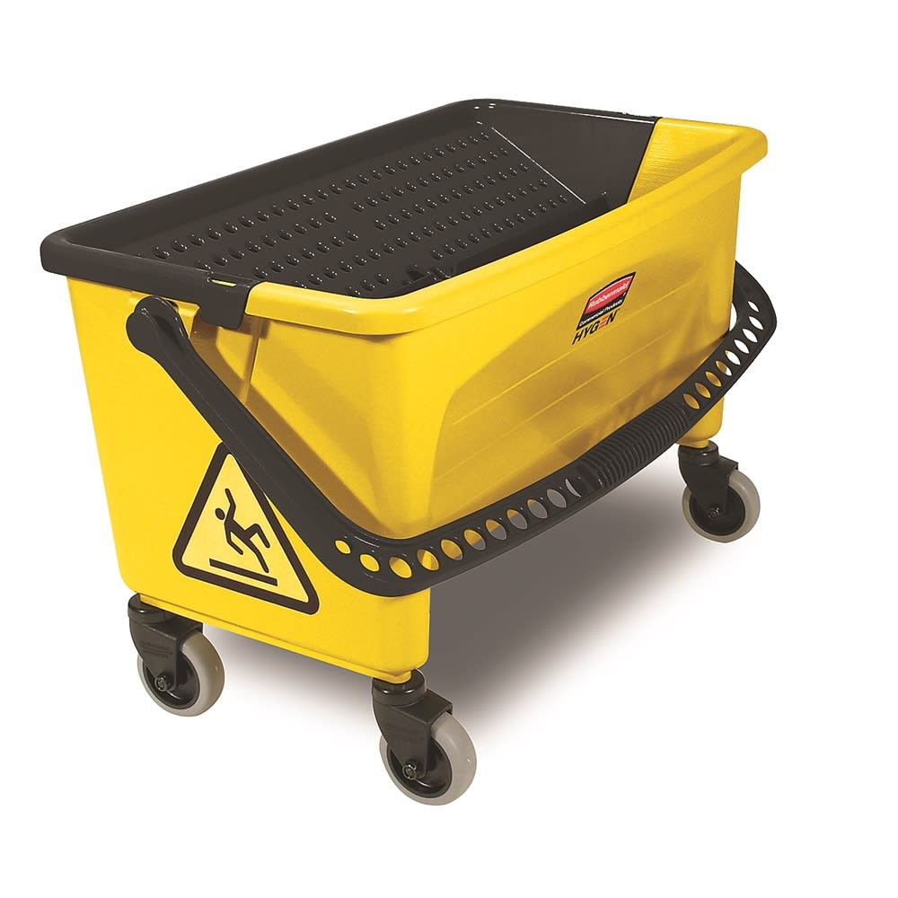 ラバーメイド　イングリーディエント・ビン GuestSupply US | Rubbermaid Hygen Down-Press Wringer Bucket, Yellow
